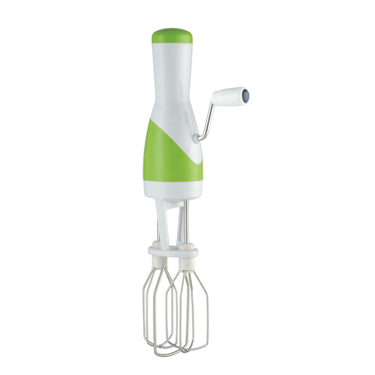 Food Grade Plastic Manual Hand Blender Power-Free Kitchen Tool for Beating Eggs for Outdoor Car Use German Operating Language