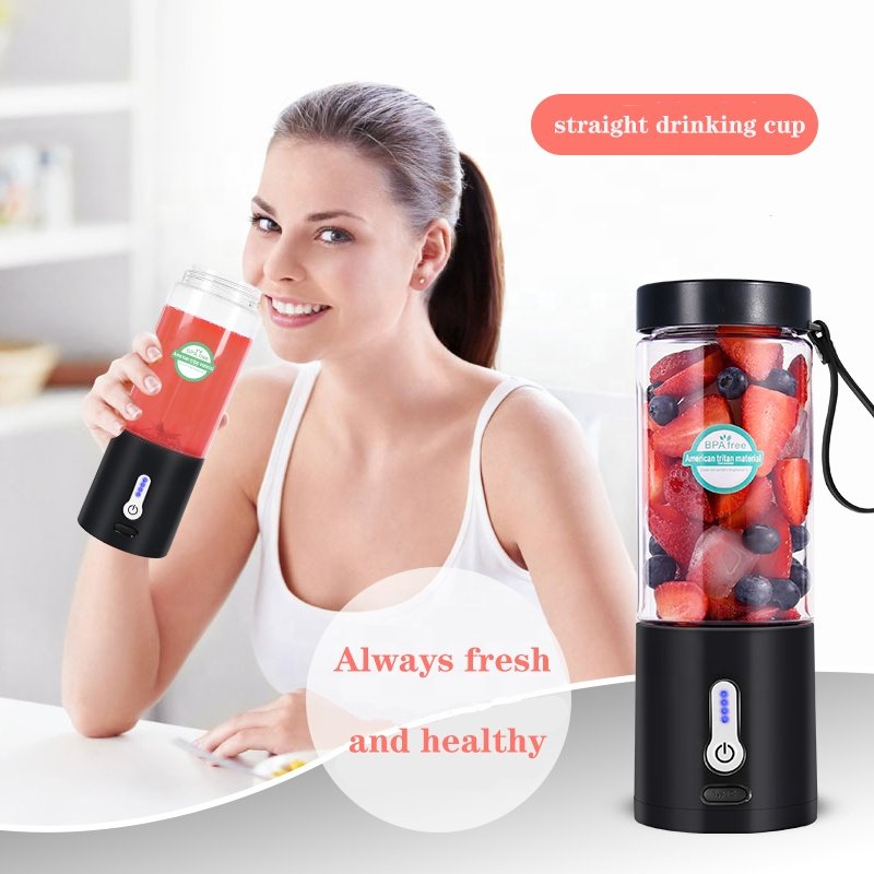 Portable Blender 530ML Smoothie Juicer Blender Fruit Mixer Rechargeable USB Juicer Cup