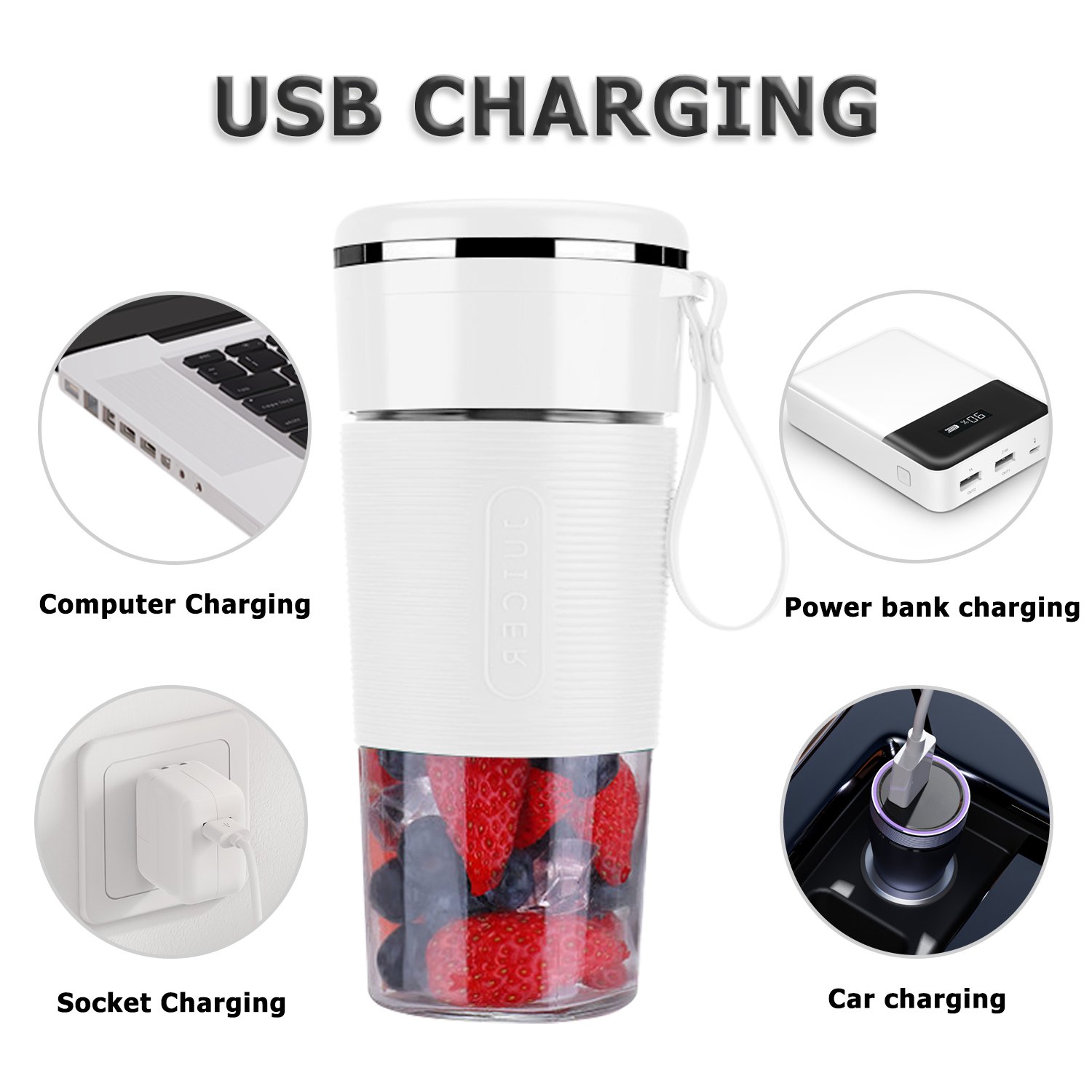 Hot-selling household portable mixer juicer food grade plastic bottle fruit vegetable Blender