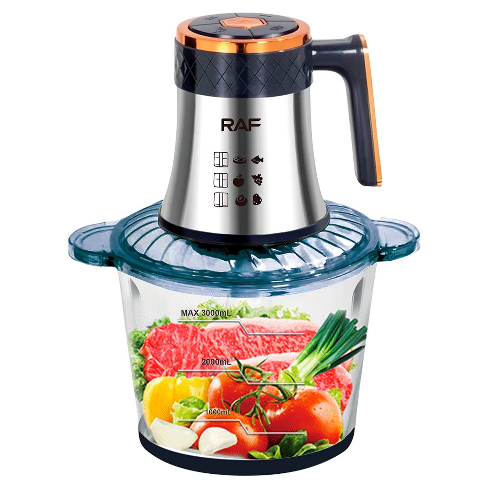 RAF Multifunctional High-quality 360 Degree Stainless Steel Blade Blender Kitchen Electric Meat Grinder Food Processor