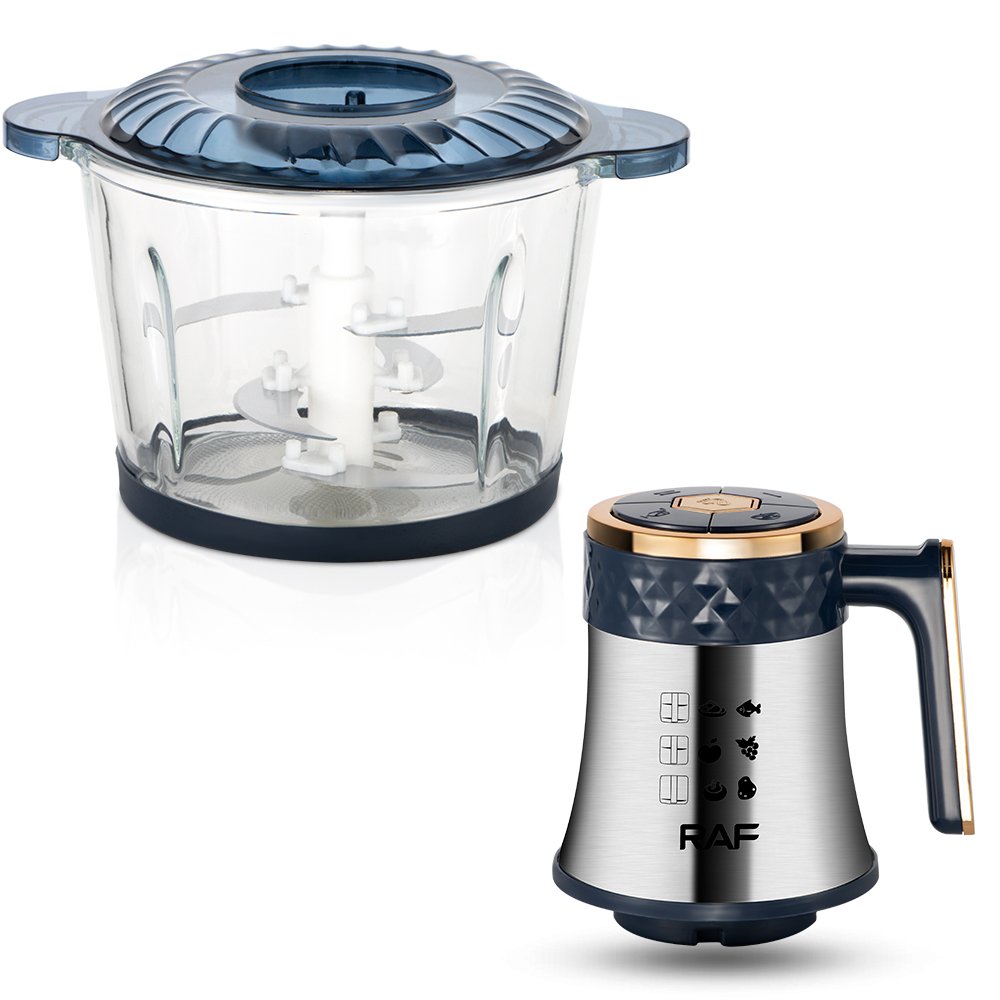 RAF Multifunctional High-quality 360 Degree Stainless Steel Blade Blender Kitchen Electric Meat Grinder Food Processor