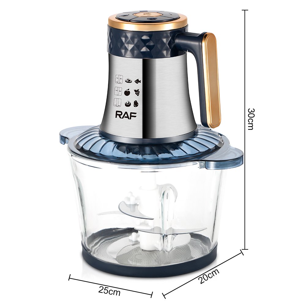 RAF Multifunctional High-quality 360 Degree Stainless Steel Blade Blender Kitchen Electric Meat Grinder Food Processor