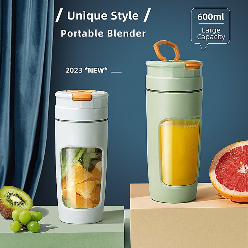 600ML Juice Blender Portable, Mini Blender for Rechargeable Fruit Blender Smoothie
