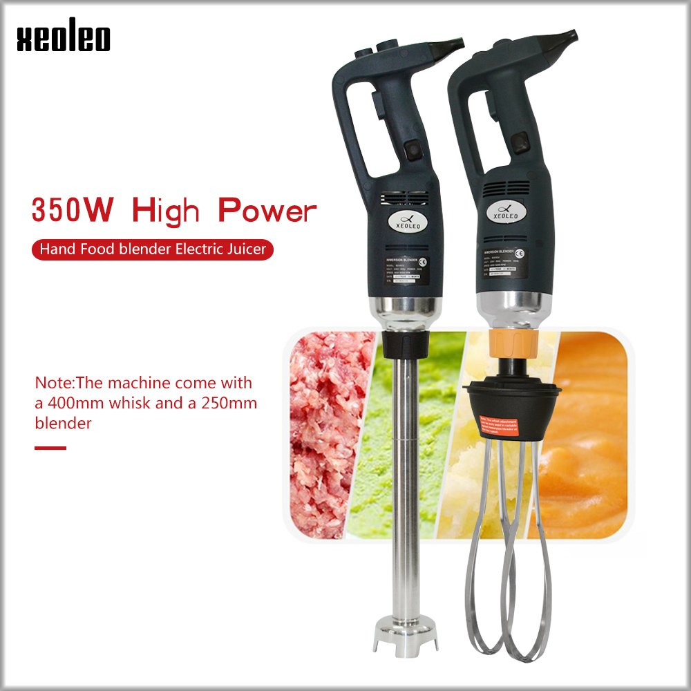 XEOLEO Commercial Multifunction Hand Mixing Stick Electric Immersion Blender Stainless Steel Food Mixer Ice cream Egg Beater