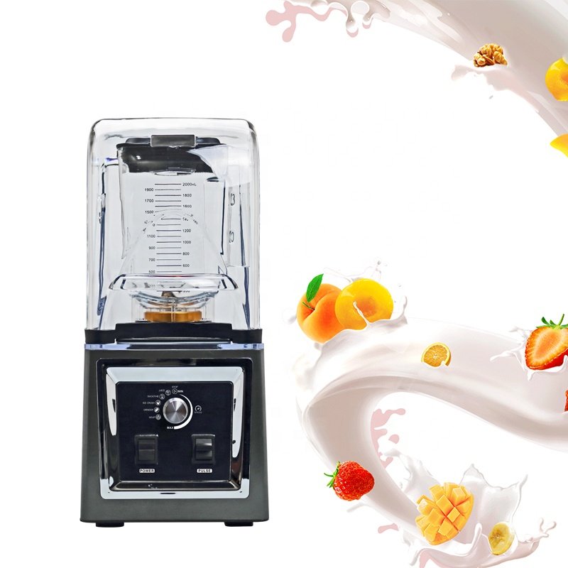 Best Silent Commercial Blender Power Heavy Duty Food High Speed Milk Shake Juice Mixer Smooth Grinder Industrial Kitchen Machine