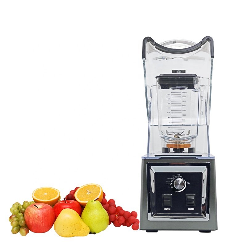 Best Silent Commercial Blender Power Heavy Duty Food High Speed Milk Shake Juice Mixer Smooth Grinder Industrial Kitchen Machine