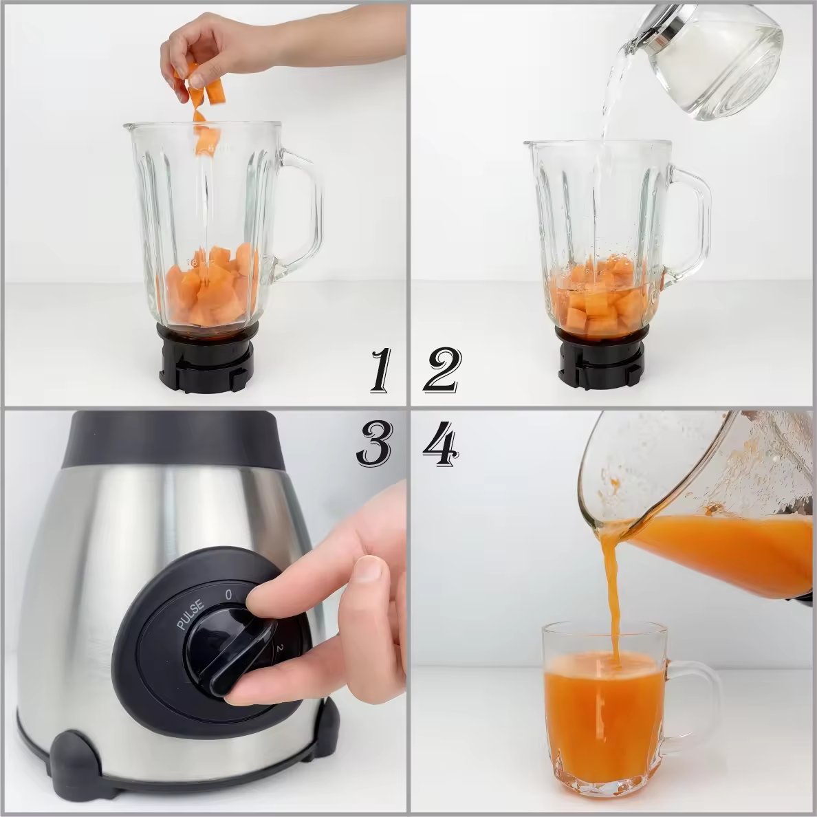 Blender Juicer Jar Electric Food Mixer Blender Glass Grinder 2 in 1 Color Box Y66 5 Speed with Stainless Steel Home Technology