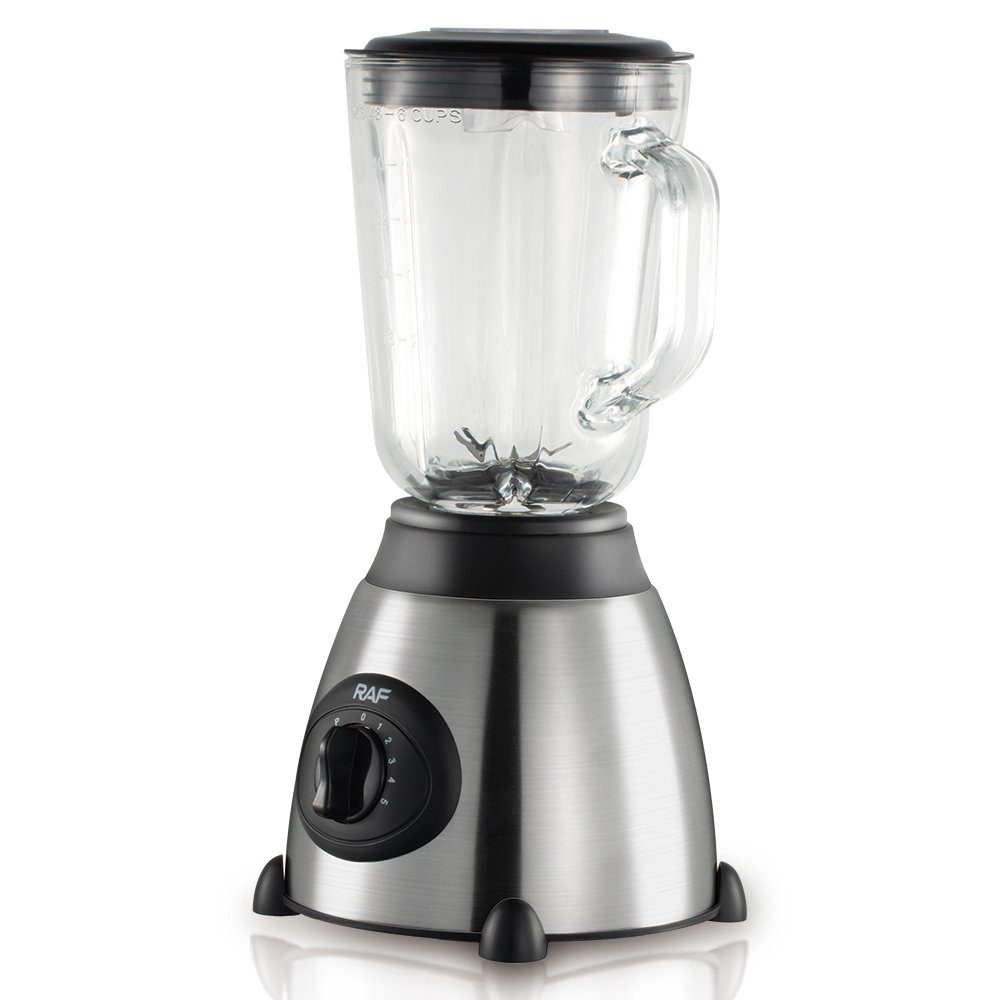 Kitchen Appliance 1000w Blender for Smoothies Portable Blender Glass Cup with Grinder 5 Speeds