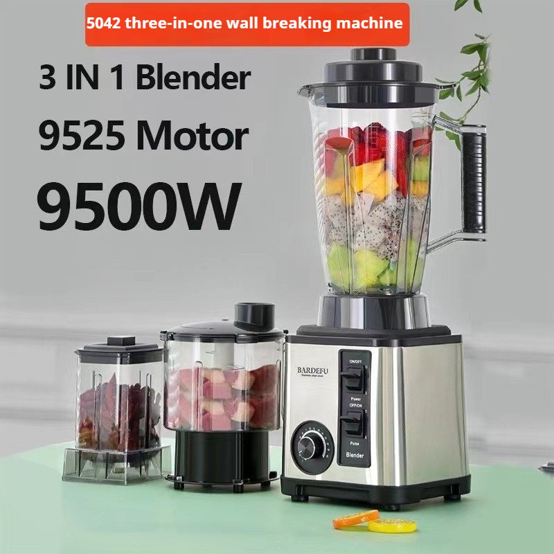 Factory Direct 3L 3 in 1 blender stainless steel large capacity wall breaker juicer meat grinder blender 5040 5042