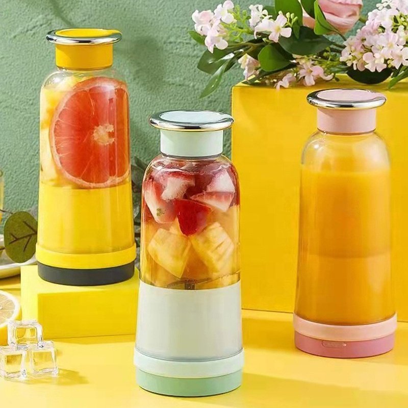 Portable Juicer Blender 400ml Electric Fruit Juicer USB Charging Lemon Orange Fruit Juicing Cup Smoothie Blender Machine