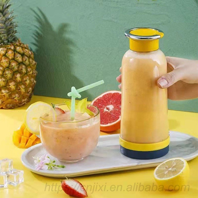 Portable Juicer Blender 400ml Electric Fruit Juicer USB Charging Lemon Orange Fruit Juicing Cup Smoothie Blender Machine