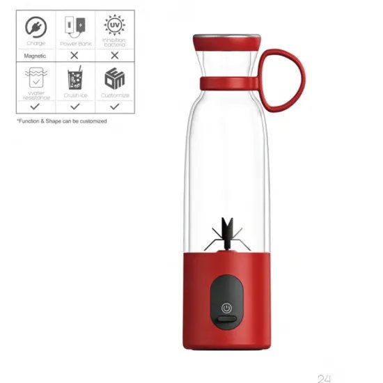 2023 Portable 500ml Capacity Blender 360w And Water Proof Body Bpa Free Tritar With Updated Power
