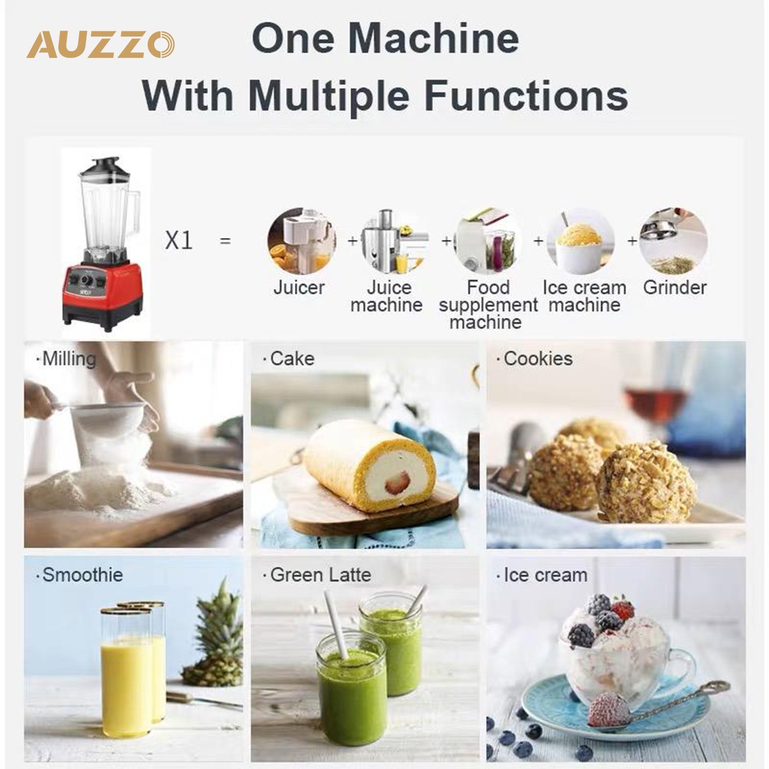 Blender Professional,Kitchen Home Juicer Immersion Mini Cooking Household Blander