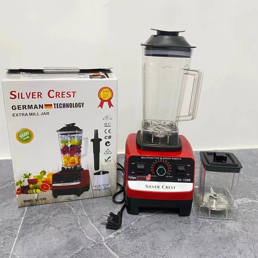 2 in 1 4500w 5500w kitchen appliances heavy duty commercial mixer smoothie juicer food processor silver crest blender