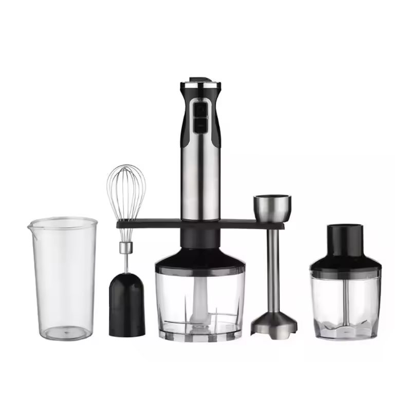 Fruit Mixer Grinder Steel Portable Mini Hand Blender Dc Motor Mini Electric Hand Blender Stainless Steel Plastic Oem Push Button