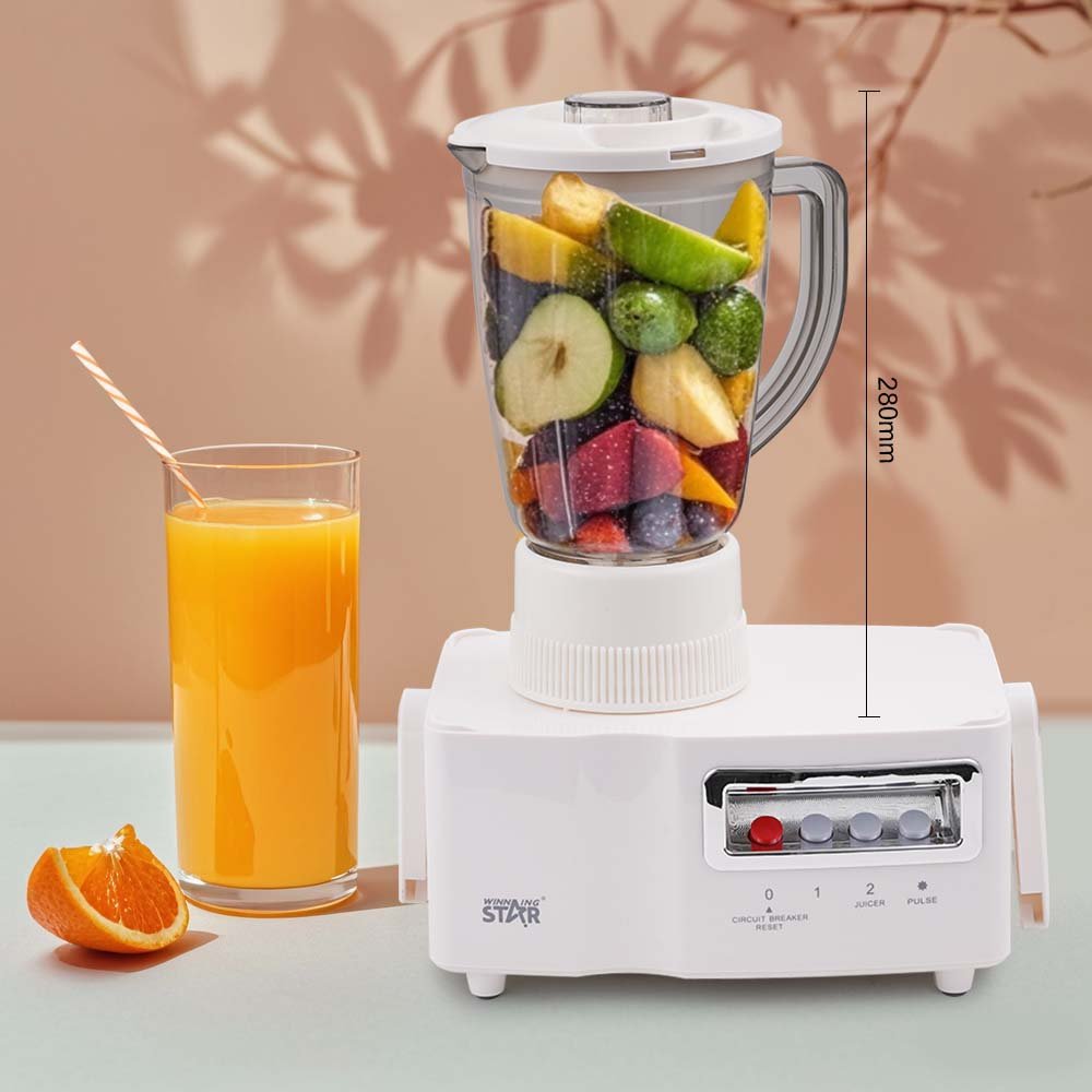 WINNING STAR 4 In 1 Mixer 350w Orange Juicer ST-5558 Stainless Steel 2 Knife Orange Juicer Electric Blender Machine Juicer