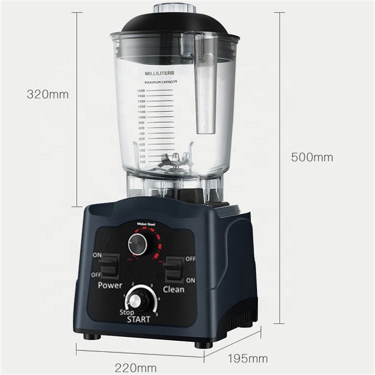 Exclusive design fufu pounding machine 2L capacity high speed milkshake mixer food blender industrial