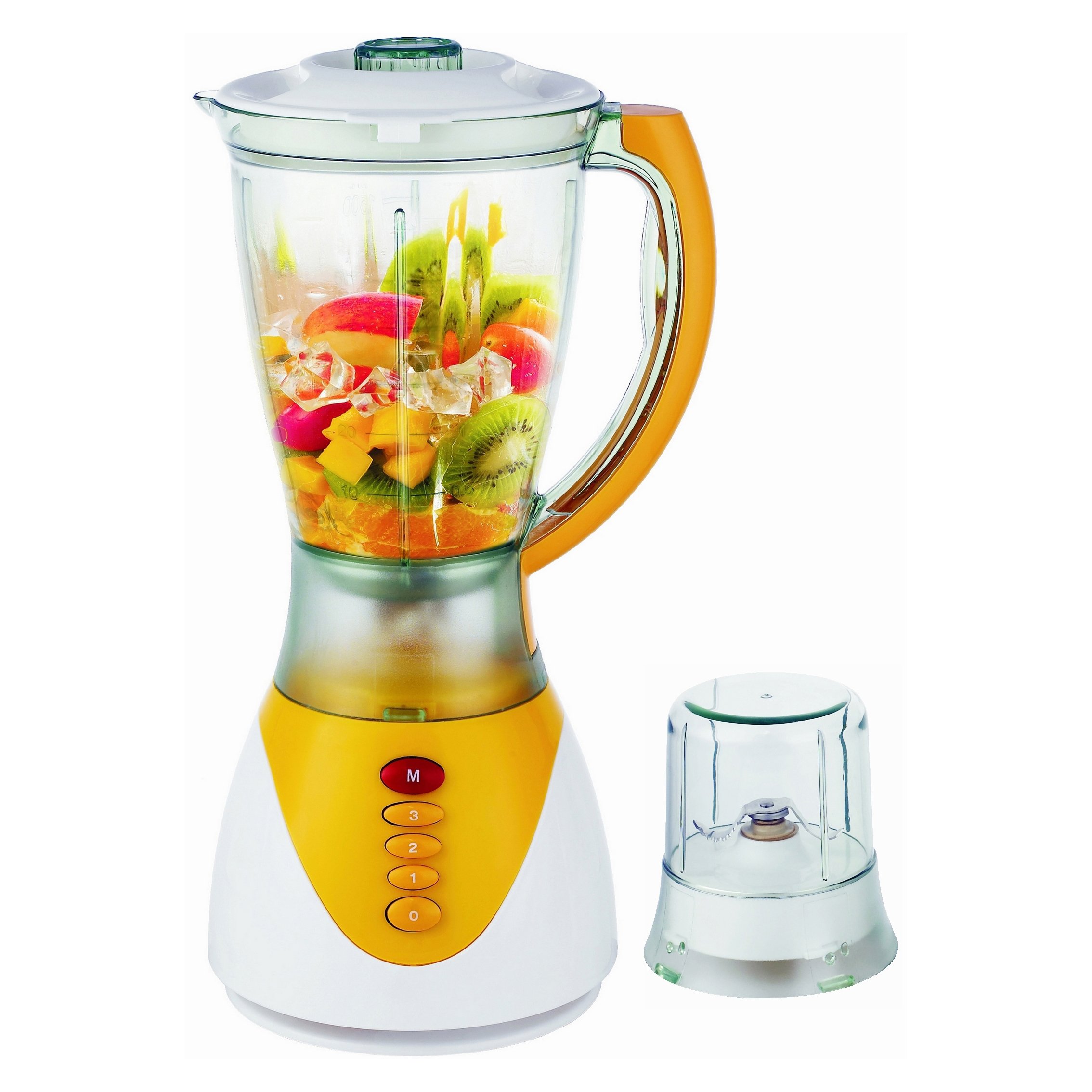 Stainless Steel Four Blades PS Jar 2 in 1 3 Speed Plastic Electric Juicer Blender and Mixer