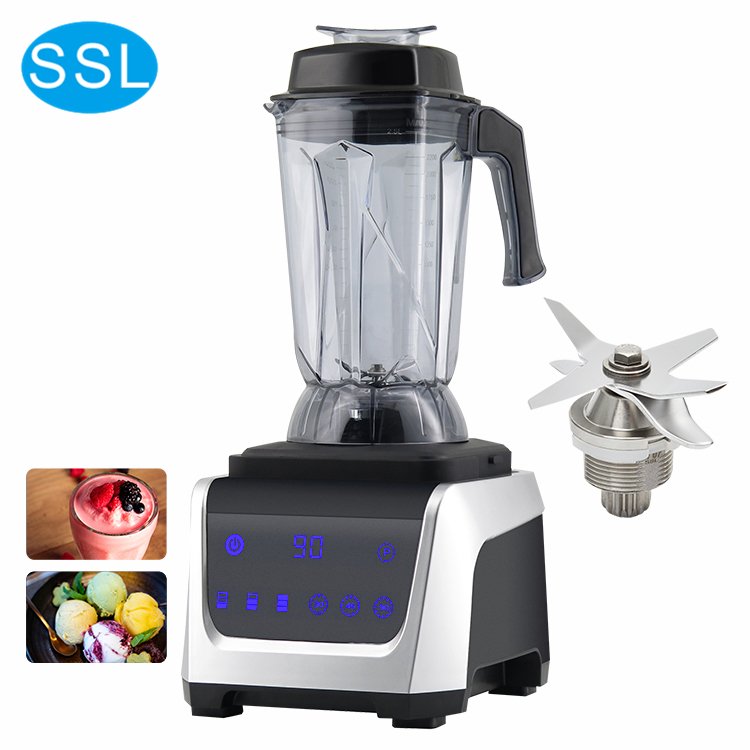 Digital Heavy Duty Ice Commercial 2.5L Powerful High Speed Smoothie Blender with Strong Stainless Steel Blades