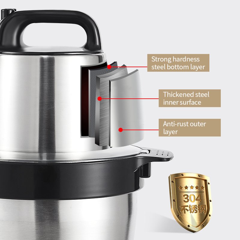 2022 new multi-functional hand pull manual blender 6.0L electric food chopper with accessories