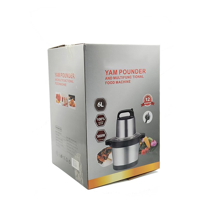 2022 new multi-functional hand pull manual blender 6.0L electric food chopper with accessories