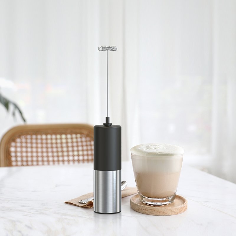 Mini Handheld Battery Operated Electric Milk Whisk Mixer Hand Blender Milk Foam Maker Automatic Milk Frother