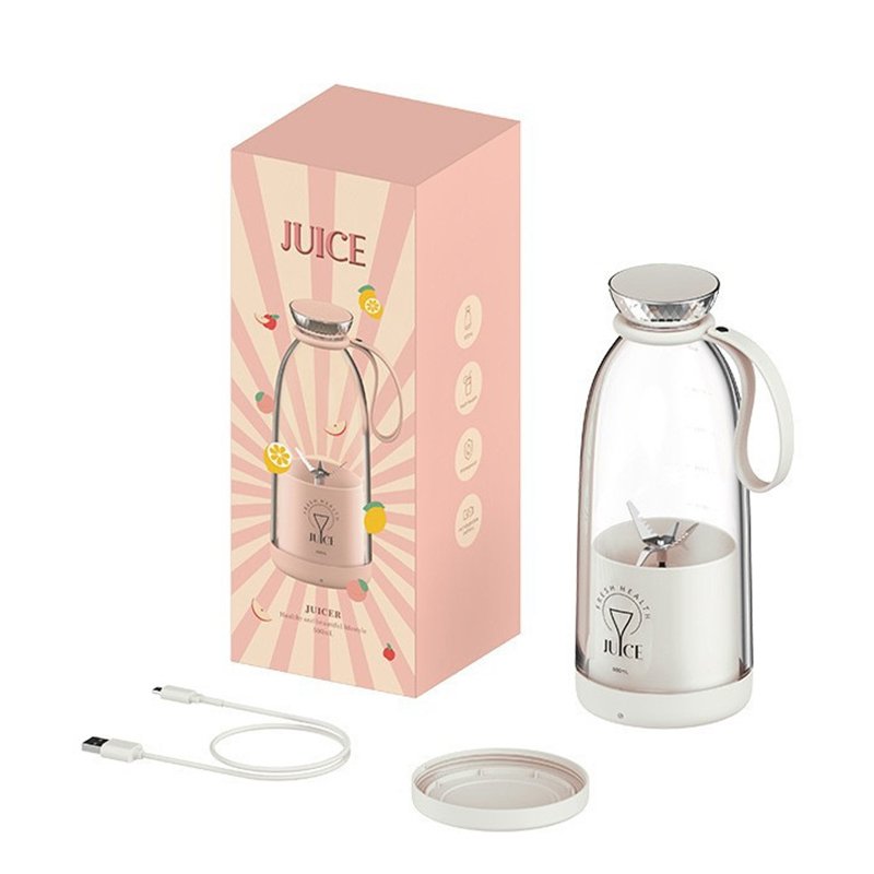 Fresh Juice Blender Portable Blender 500Ml Wireless Rechargeable Usb Juicer Cup Fruit Mixer