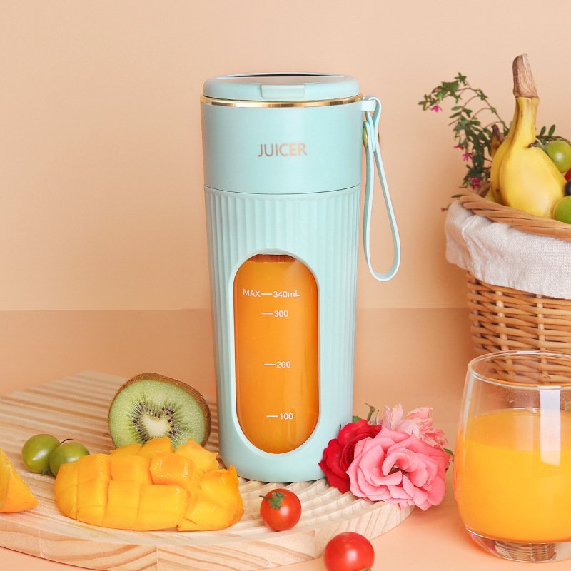 340ml Mini Portable Blender Juicer portable juicer 14-blade fruit and vegetable mixer multifunctional juicer