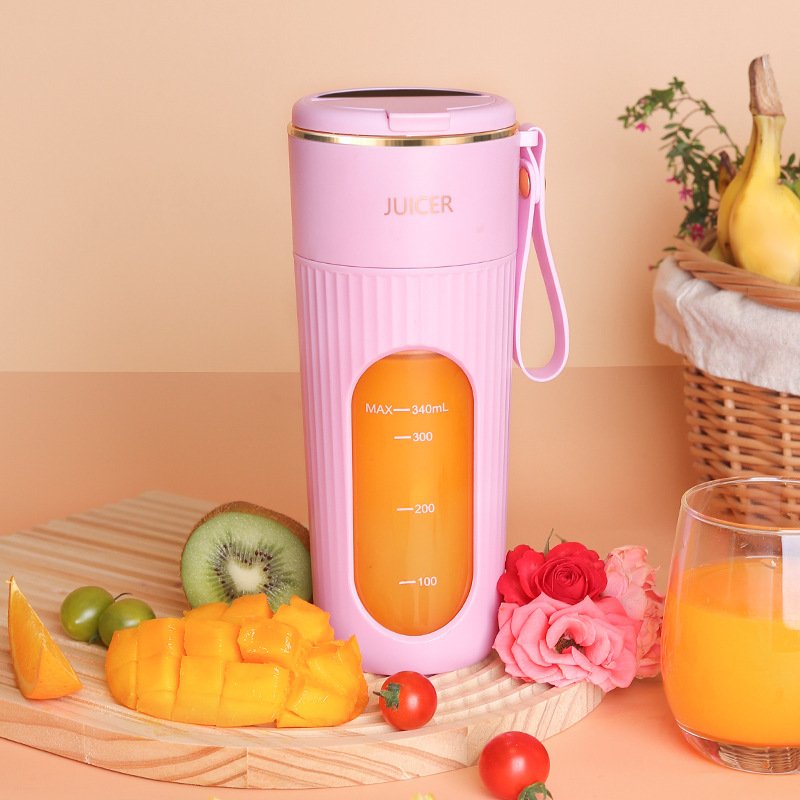 340ml Mini Portable Blender Juicer portable juicer 14-blade fruit and vegetable mixer multifunctional juicer