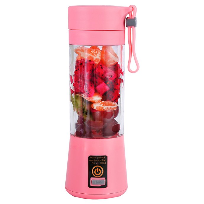 Portable Blender for Shakes and Smoothies, 6 Blades and USB Rechargeable, Fruit Veggie Juicer Mini Portable Mixer Cup