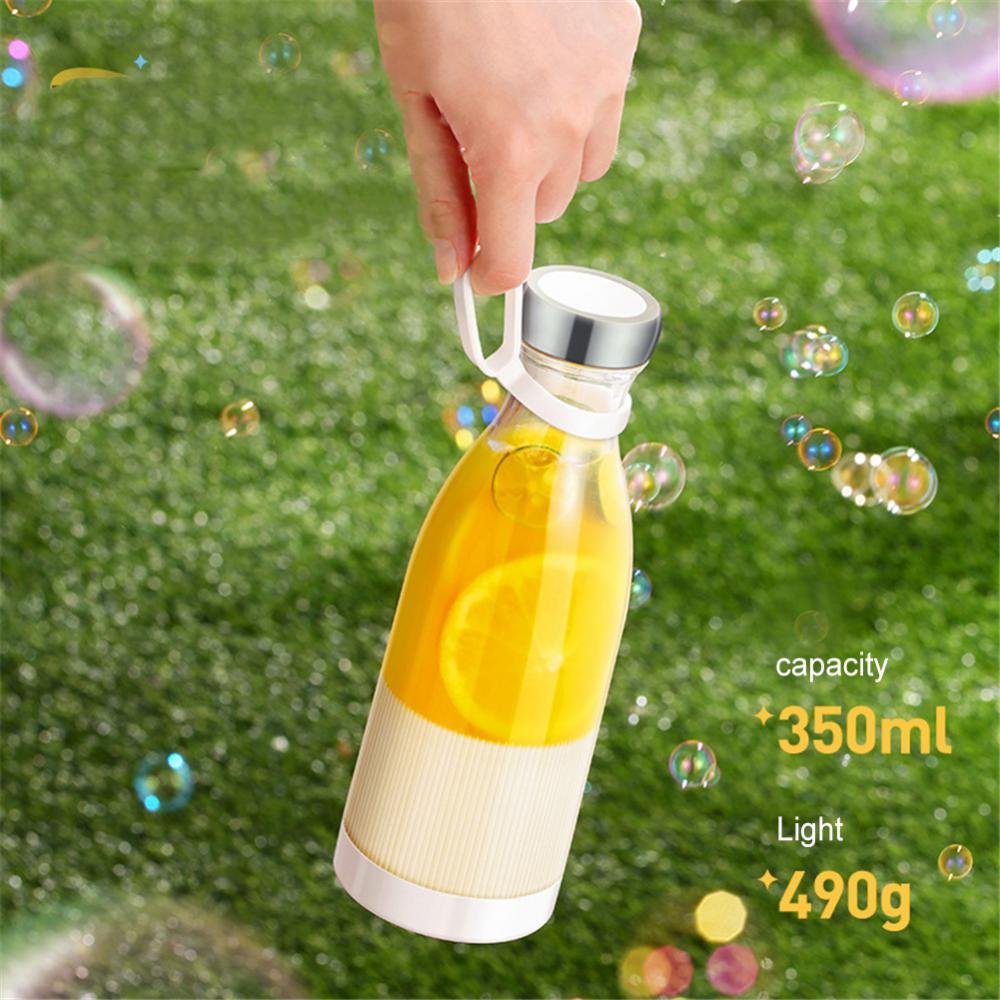 Top selling Portable Juicer Blender Household Fruit Mixer- Six Blade in 3D 380ml USB Juicer Cup with usb charging