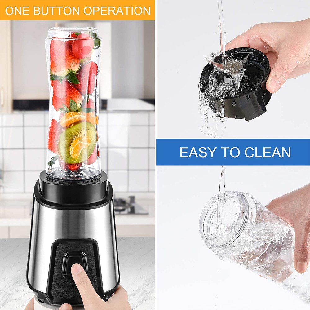 300W ac motor stainless-steel housing electric smoothie maker personal blender