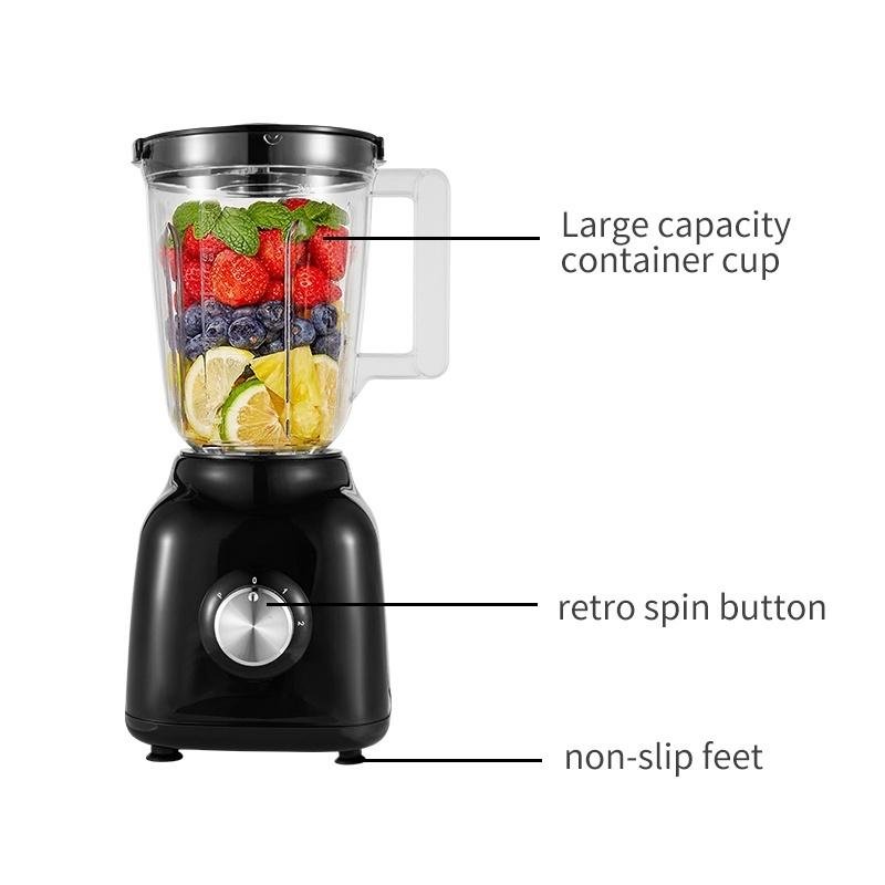 Nirva Stainless Steel Electric Orange Juice Press Extrusion Orange Juice Machine High Power Food Processor Smoothie Blender