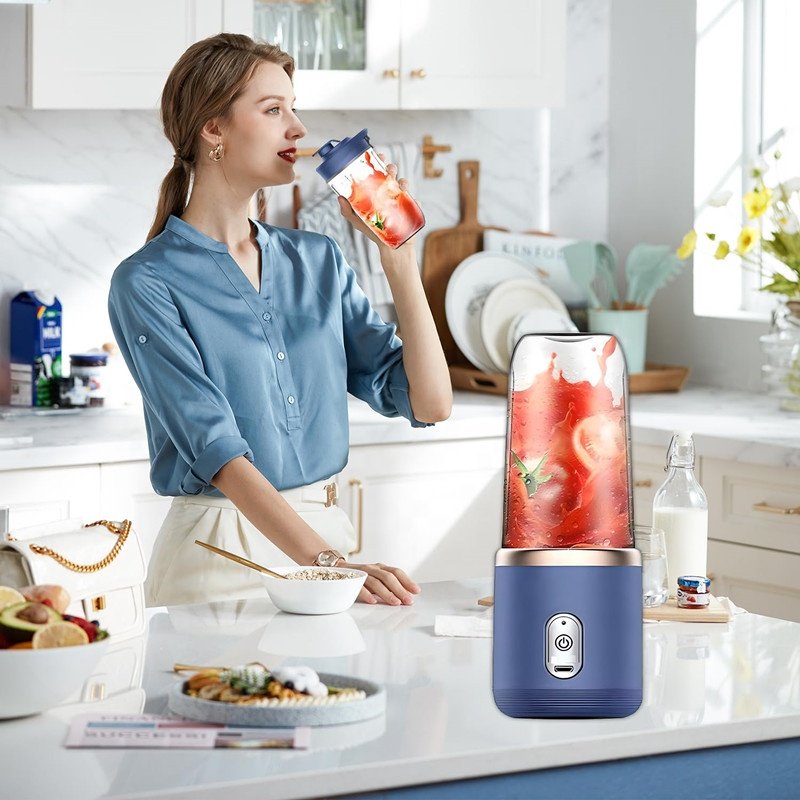 Portable Blender For Shakes And Smoothies,Rechargeable Mixers Fresh Fruit Juicers With Usb Charging