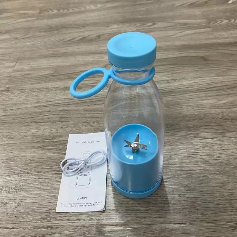 Newly Design household Portable Juicer Blender Household Fruit Mixer- Six Blades in 380ml USB Juicer Cup