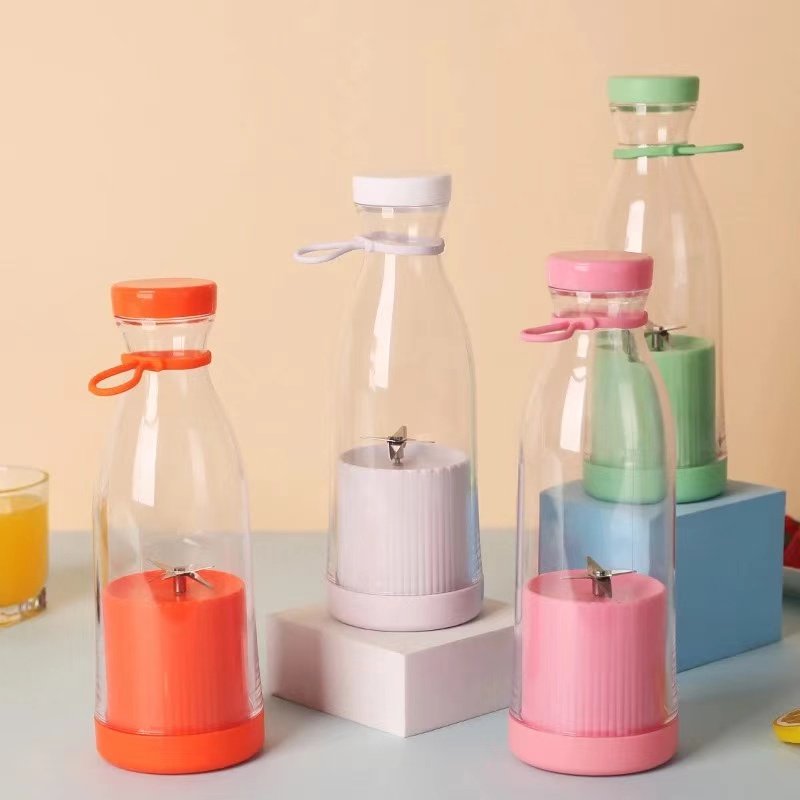 Newly Design household Portable Juicer Blender Household Fruit Mixer- Six Blades in 380ml USB Juicer Cup
