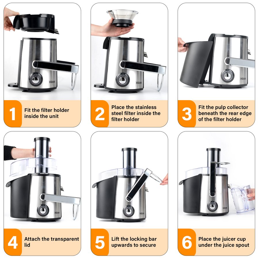 citrus Juicer 1000W LED Light Juicer Machine fruit blender 850w juicer extractor