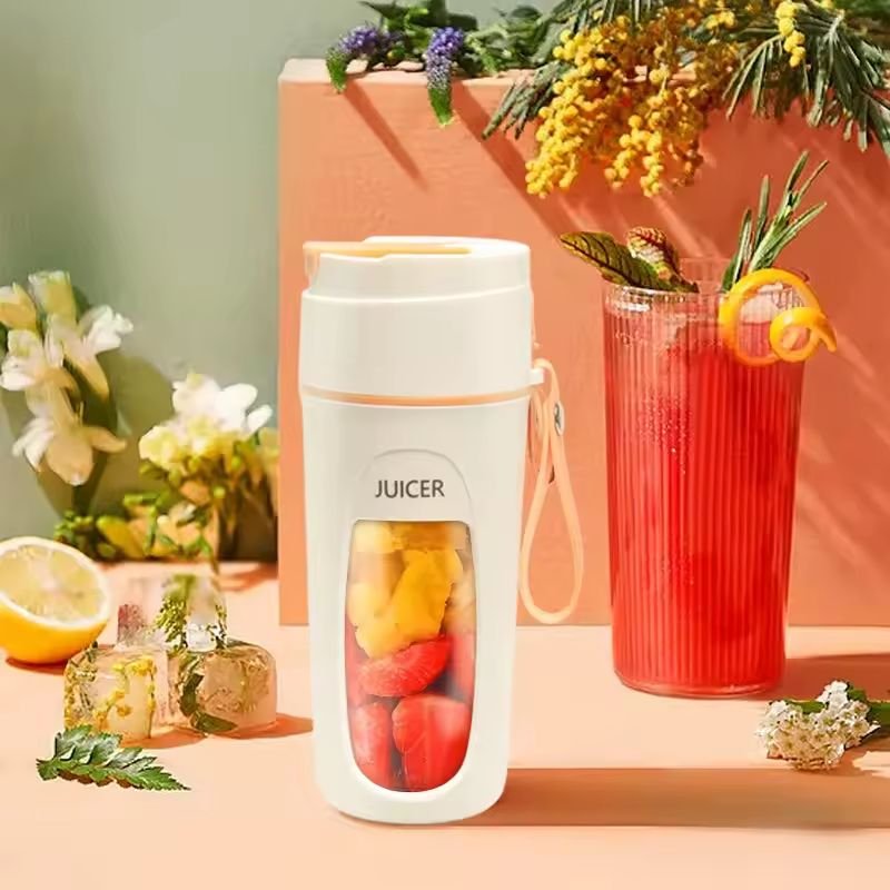 2024 Best selling products 8 Blades 340ML Rechargeable Fruit Juicer Electric Mini Hand Portable Blender