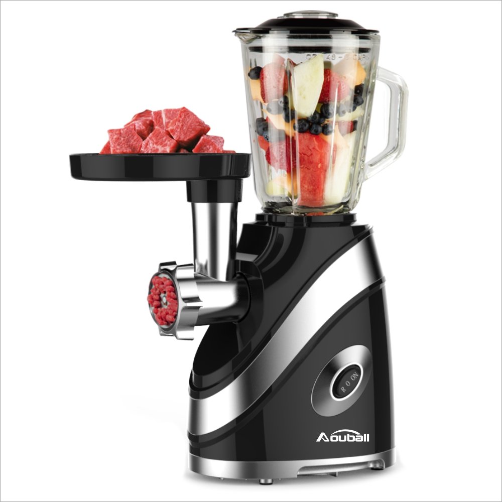 Multi function home meat grinder electric and tomato blender, red housing blender juicer and meat mincer