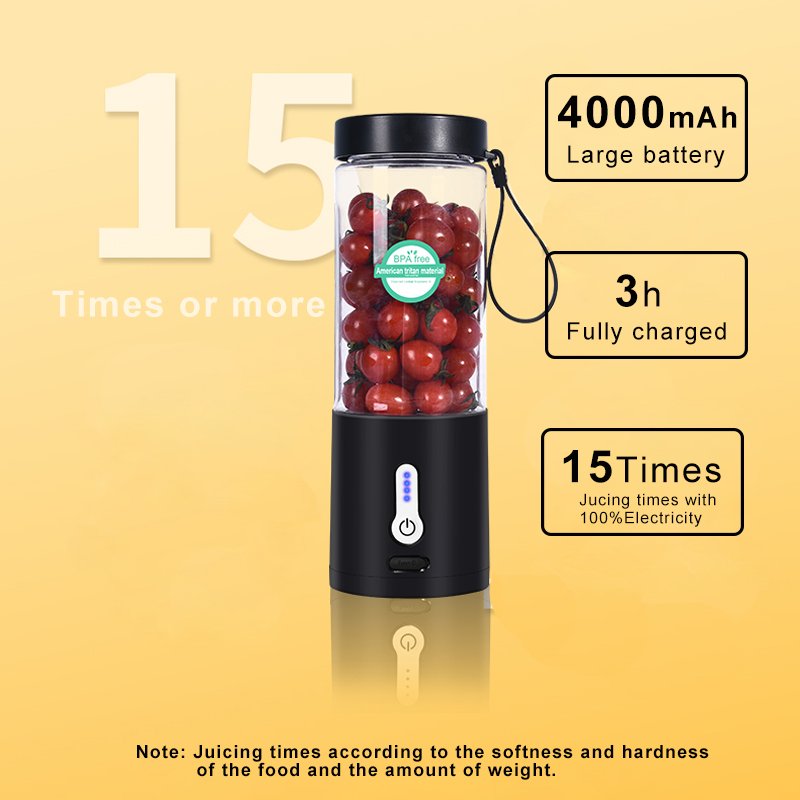 Ligkevan Plastic Cup 6 Stainless Steel 304 Blades Personal Bottle Mini Juicer Portable Juice Plenders Portable Blender Juicers