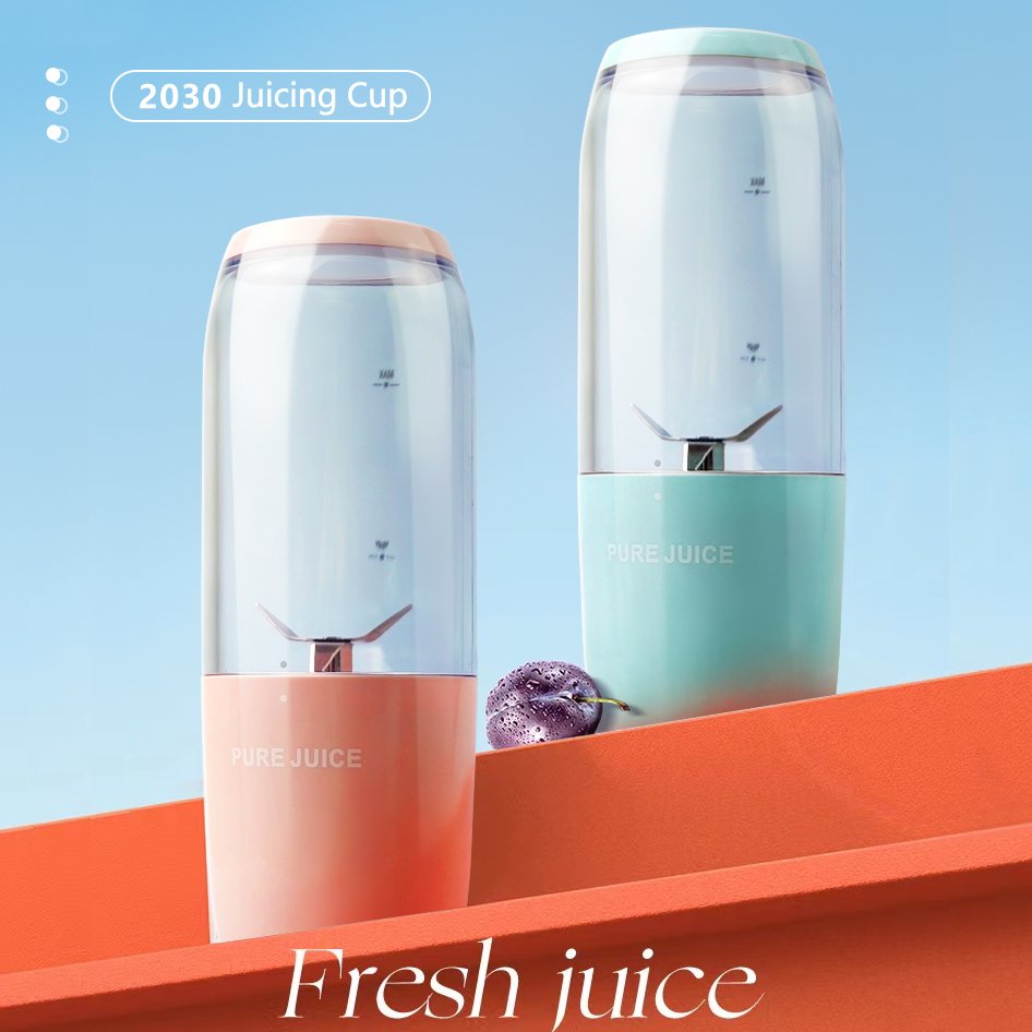 New Arrival 340ml Capacity Portable Food Processor Vegetable Blender Mixer Juicer Fruit Smoothie Blender Cup