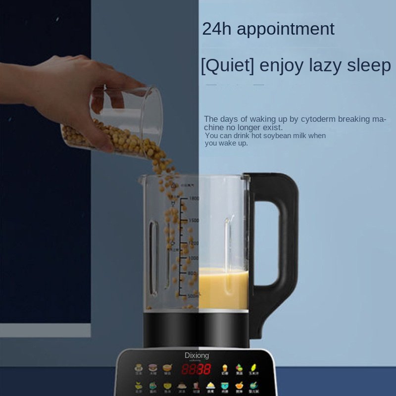 1.8L automatic wall breaking machine household touch color screen soft sound heating soy milk machine