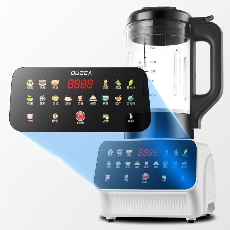 1.8L automatic wall breaking machine household touch color screen soft sound heating soy milk machine