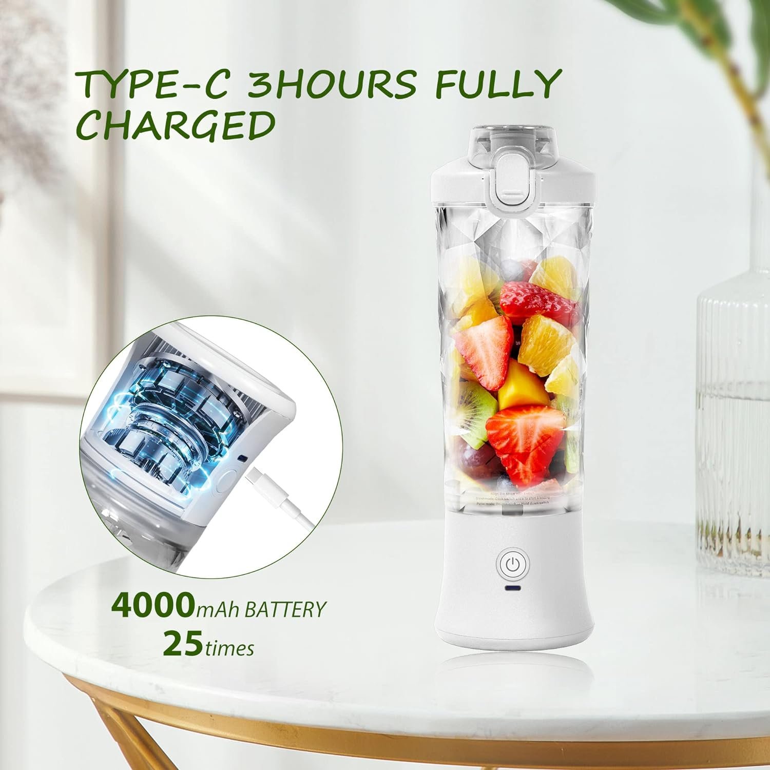 Factory Design best selling 600ml electric rechargeable portable mixer grinder sports blender
