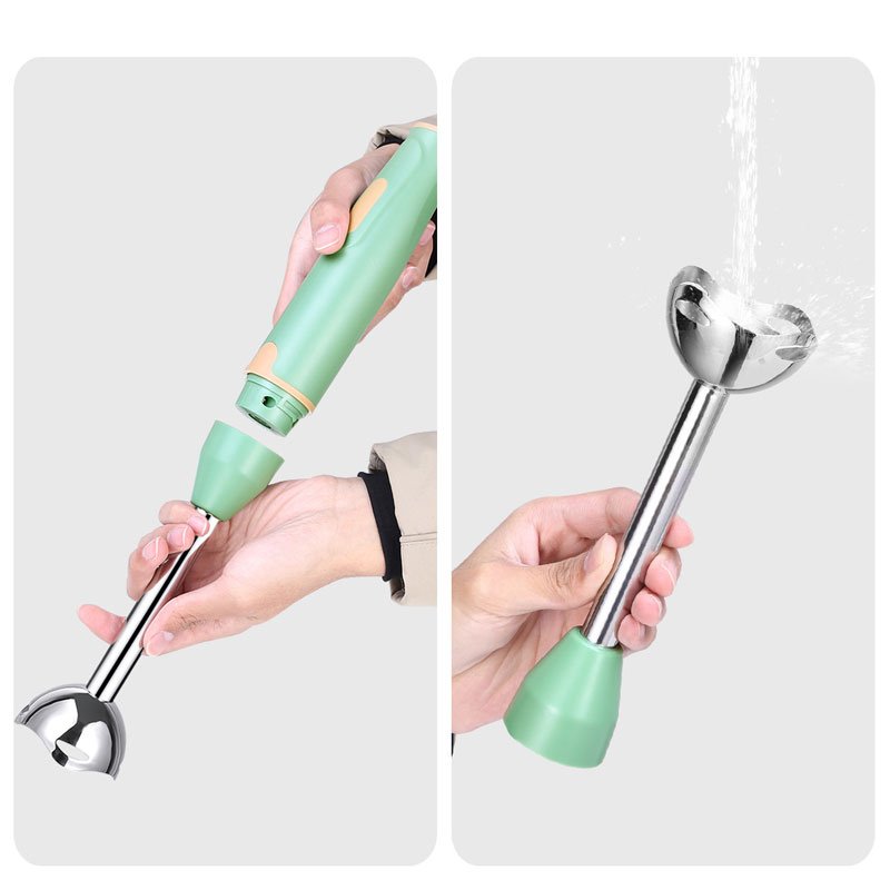 Electric Immersion Hand Blender Powerful Portable Easy Control Grip Stick Mixer for Smoothies Puree Baby Food & Soup