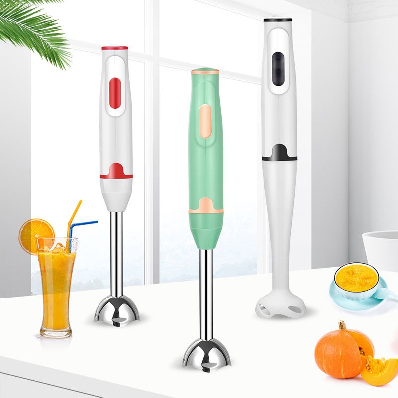 Electric Immersion Hand Blender Powerful Portable Easy Control Grip Stick Mixer for Smoothies Puree Baby Food & Soup