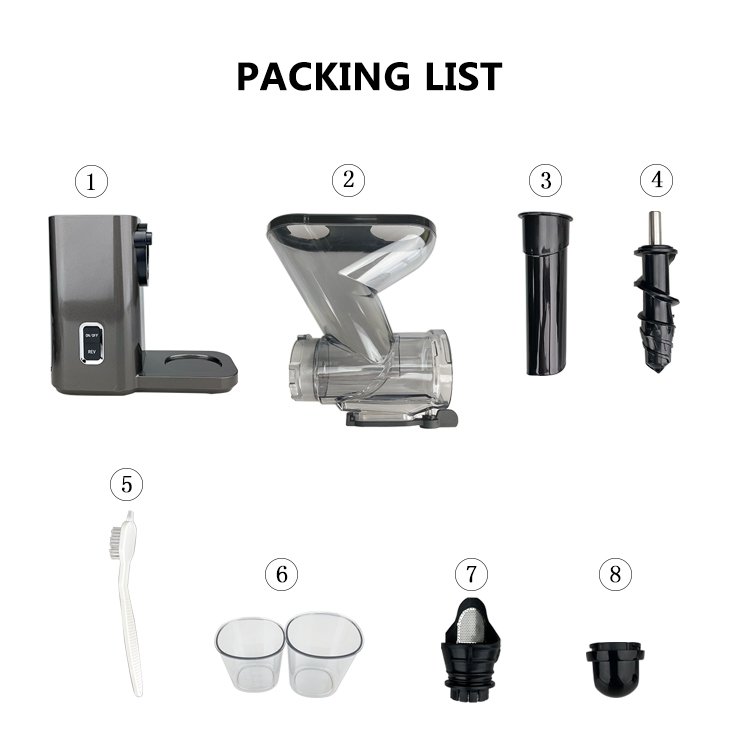 Top Quality Manufacture Fruit Double Mouth Slow Cold Press Juicer Masticating Juice Maker Machine Extractor Blender Juicers