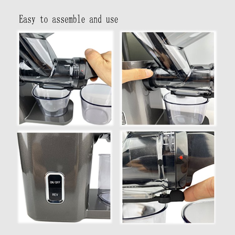 Top Quality Manufacture Fruit Double Mouth Slow Cold Press Juicer Masticating Juice Maker Machine Extractor Blender Juicers
