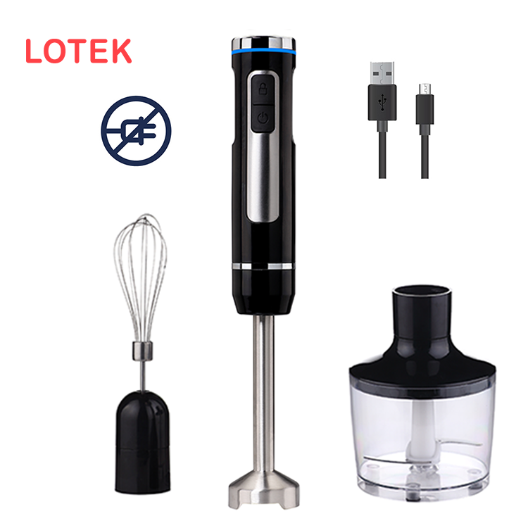 Home appliance Immersion Blender Set Kitchen Household Rechargeable Blender