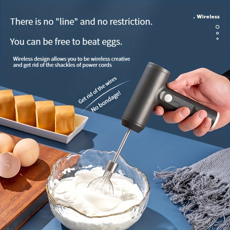 Multifunctional Electric Hand Mixer, Blender, Egg Beaters, with 3 Speed For Cream Making, Cooking, Baking Tools, Kitchen Gadgets